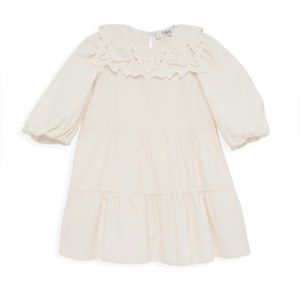NWT Sea New York Girls Anita Eyelet Puff Sleeve Dress